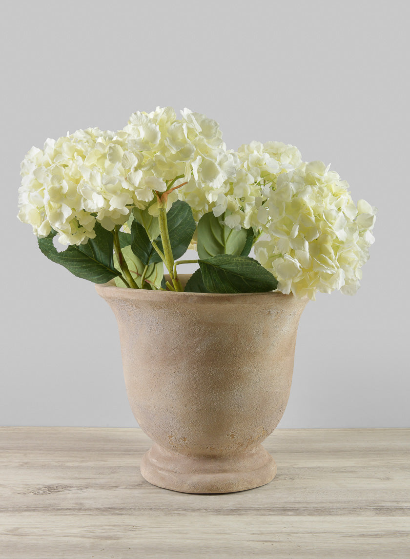 34in Long White Hydrangea Decor Jamali Garden