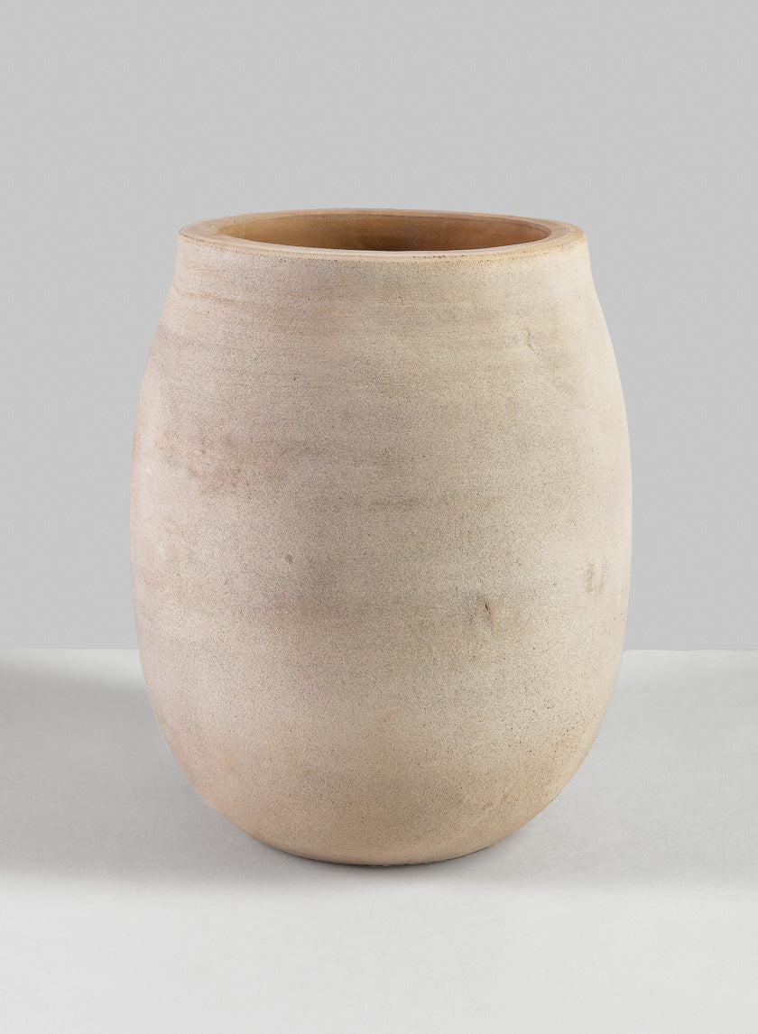 9in Tall Petra Aged Terracotta Jar Planter Decor Jamali Garden