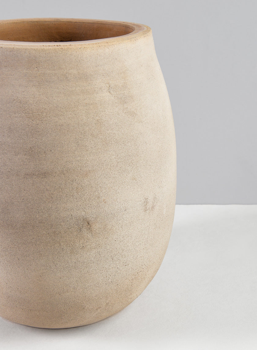 9in Tall Petra Aged Terracotta Jar Planter Decor Jamali Garden