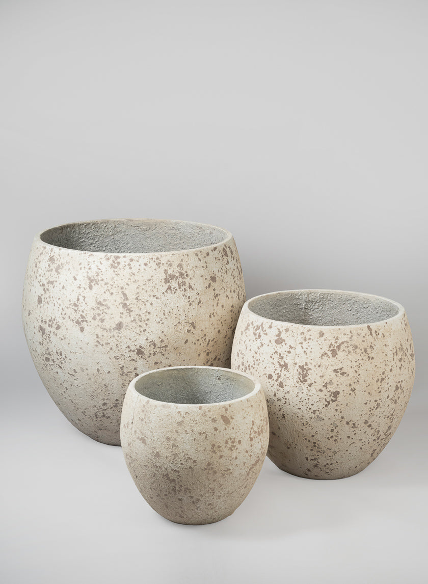 Small Safi Fiber Cement Egg Planters Decor Jamali Garden