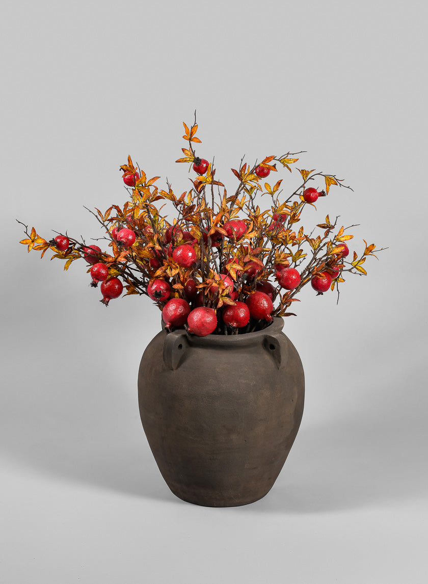 Petra Aged Black Amphora Vase Decor Jamali Garden