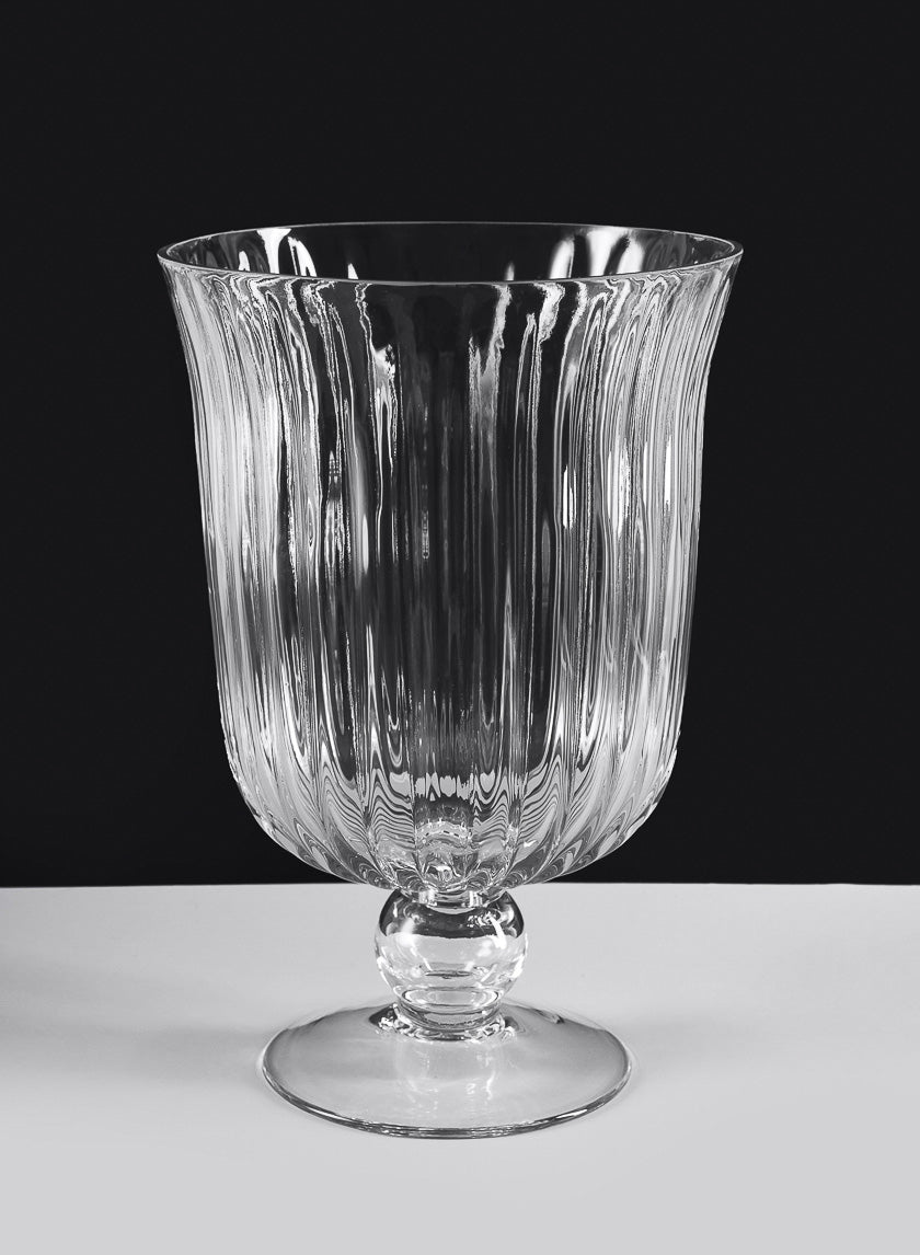 Versailles Pleated Glass Urn Decor Jamali Garden