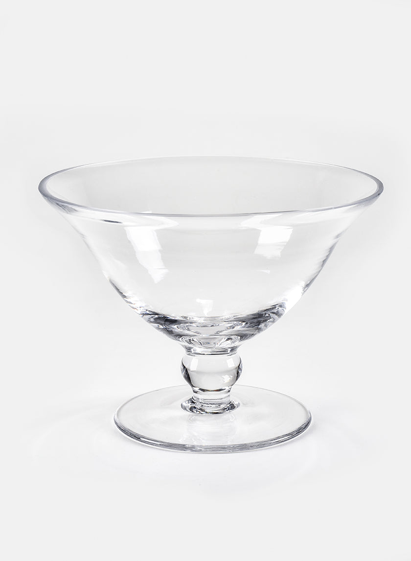 7.5in Wide Glass Table Bowl Decor Jamali Garden