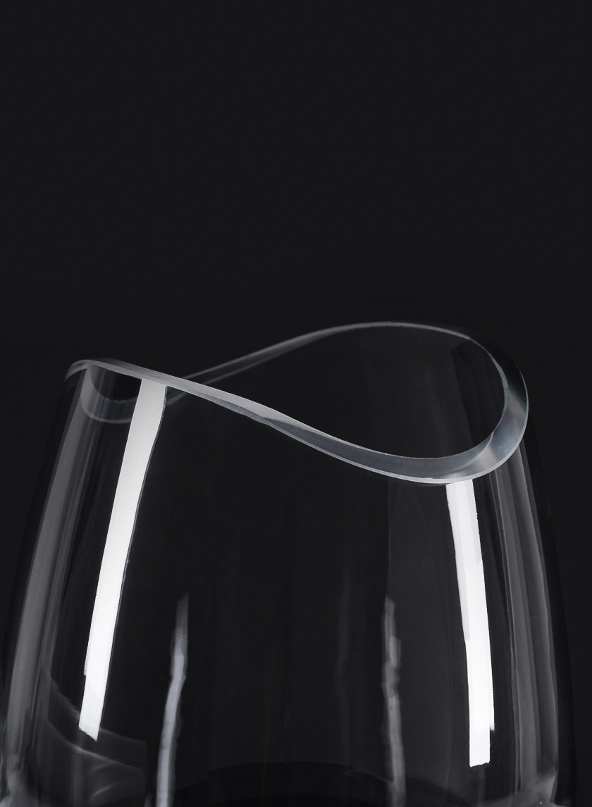 7in Tall Deco Cut Glass Vase Decor Jamali Garden