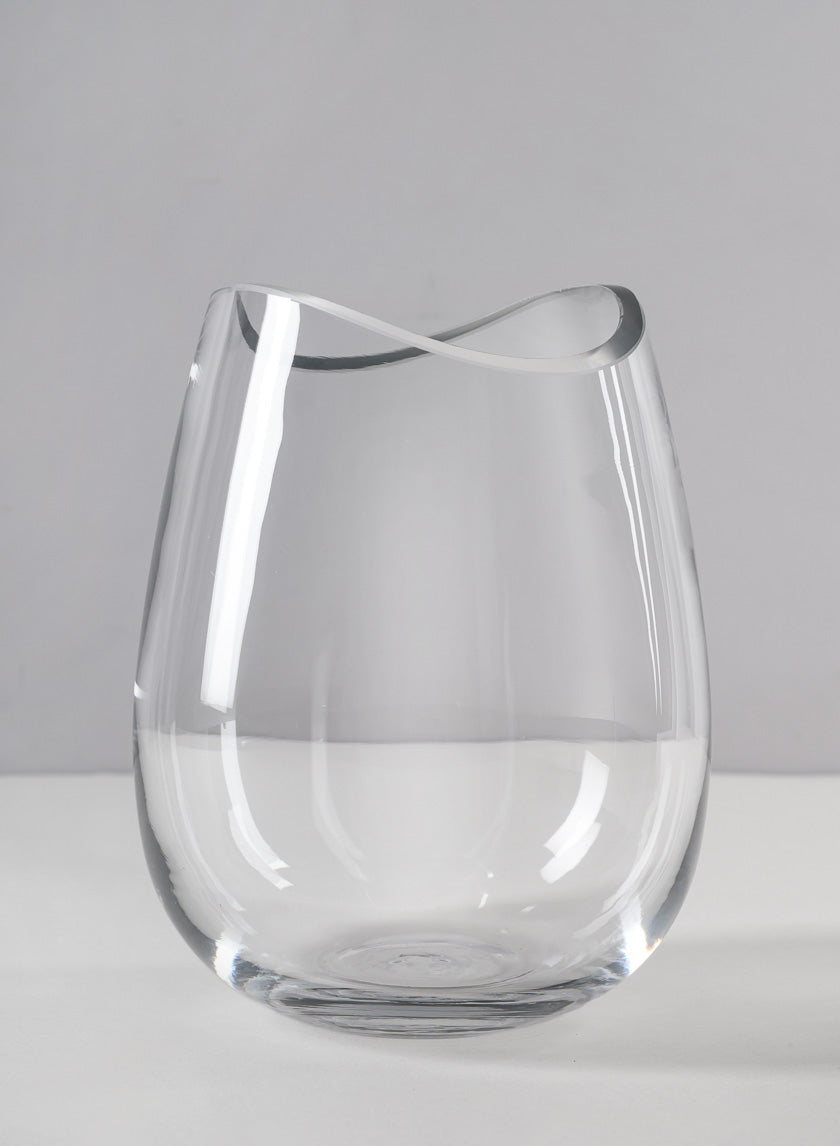 7in Tall Deco Cut Glass Vase Decor Jamali Garden