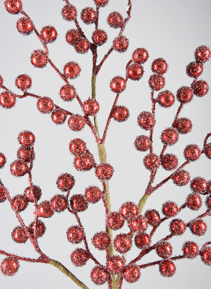 29in Long Beaded Berry Spray Decor Jamali Garden