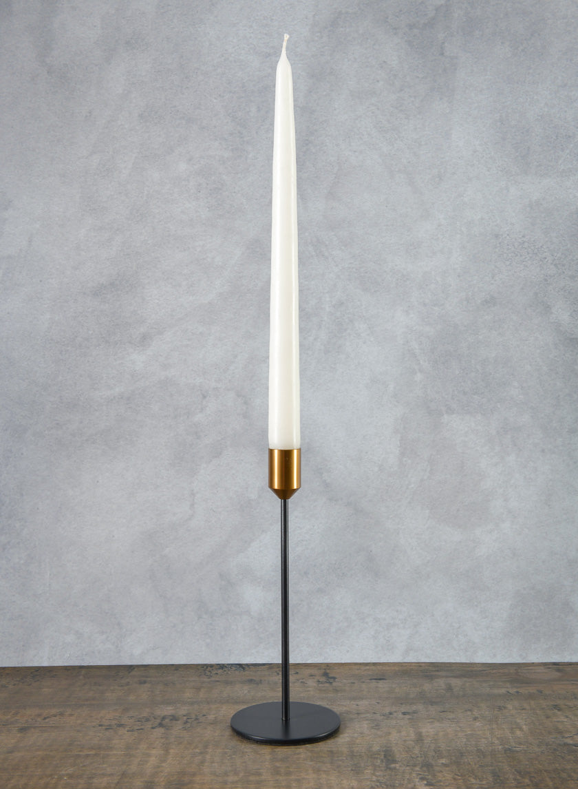 Barney Black Gold Taper Metal Holder Decor Jamali Garden