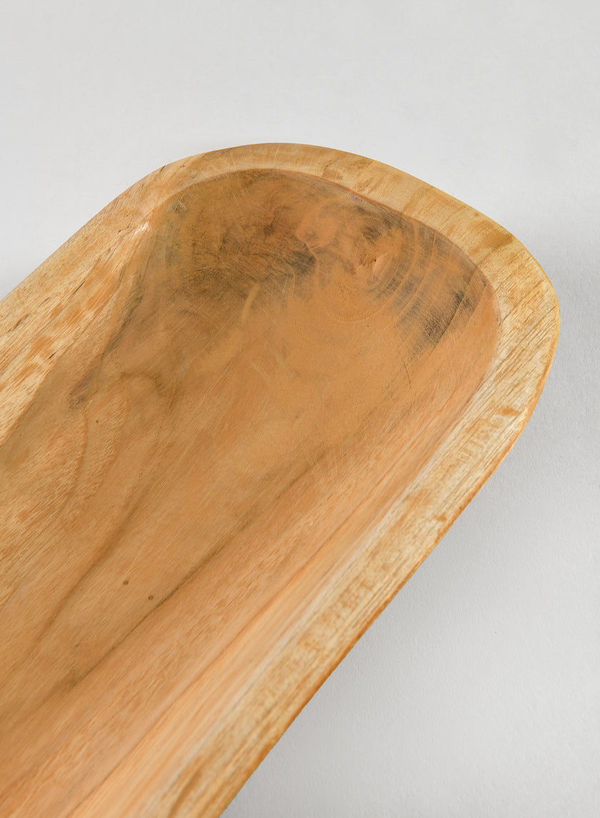 Padang Rectangular Wood Bowl Decor Jamali Garden