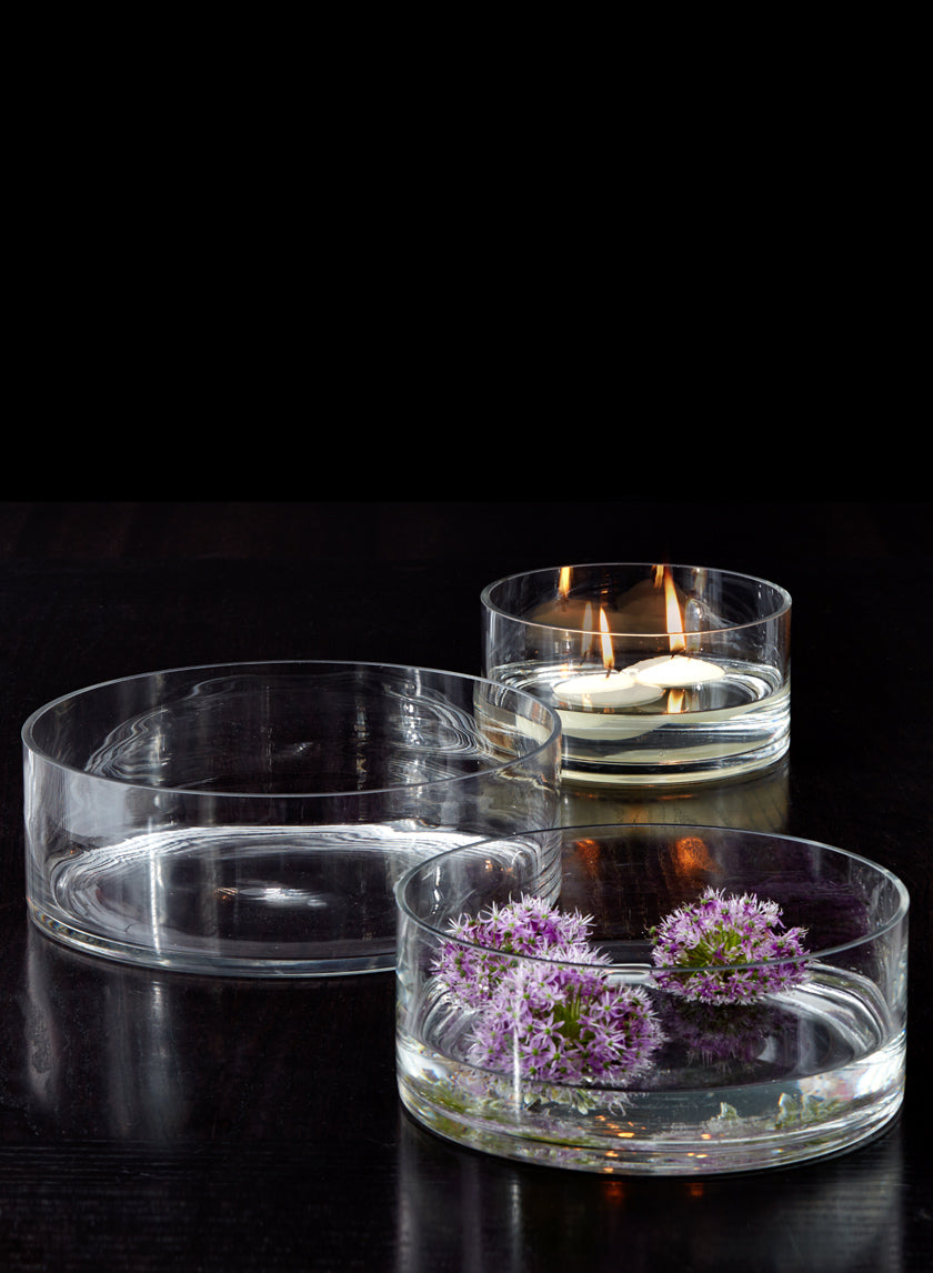 8-, 10, and 12-inch Glass Bowls Decor Jamali Garden