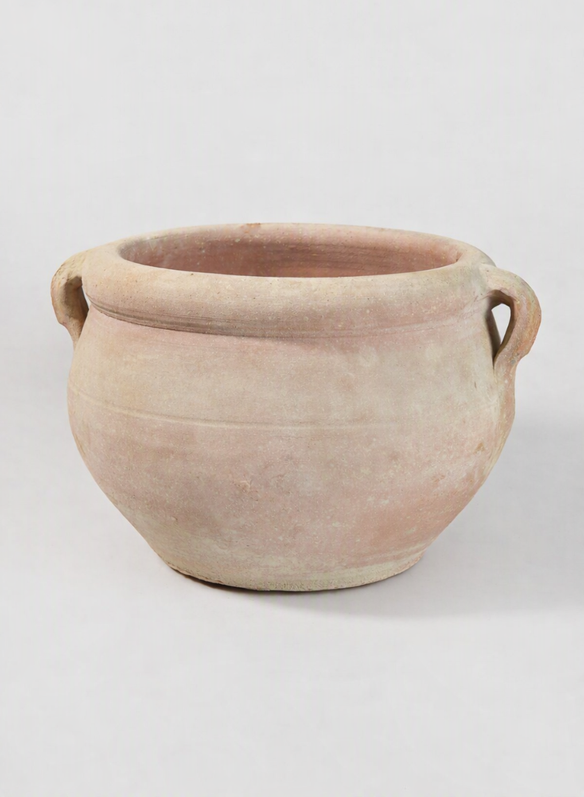 Tunisian Handmade Calyx Pot with 2 Handles Decor Jamali Garden
