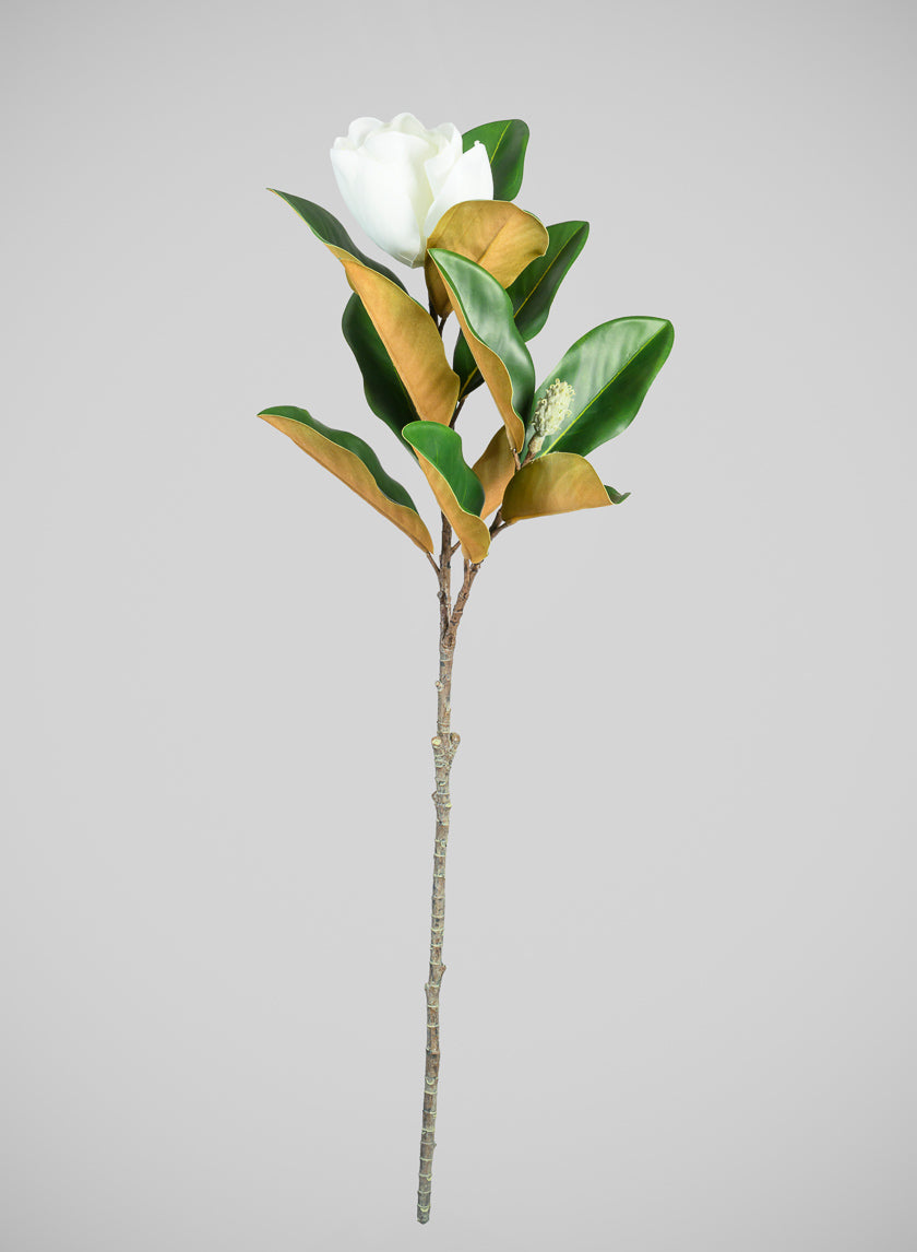 34in Long Real Touch Real Look Blooming Magnolia Stem Decor Jamali Garden