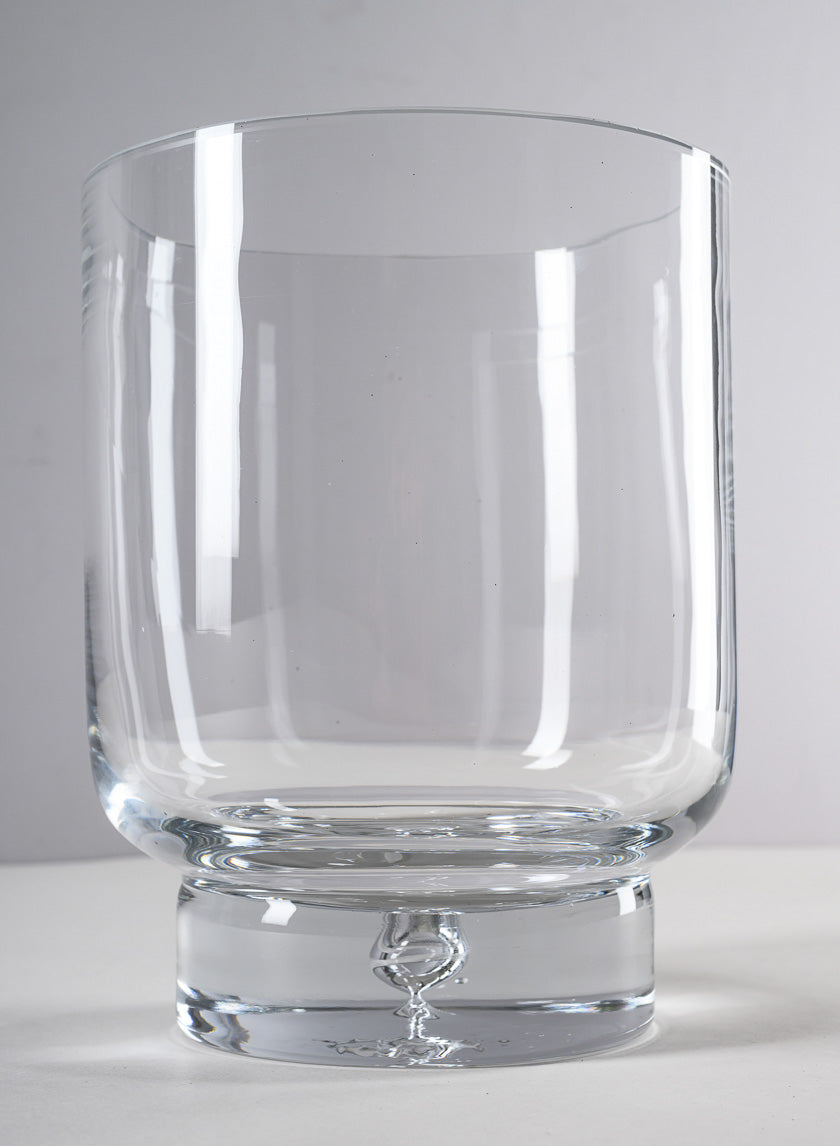 8in Tall Luxe Pedestral Glass Vase Decor Jamali Garden