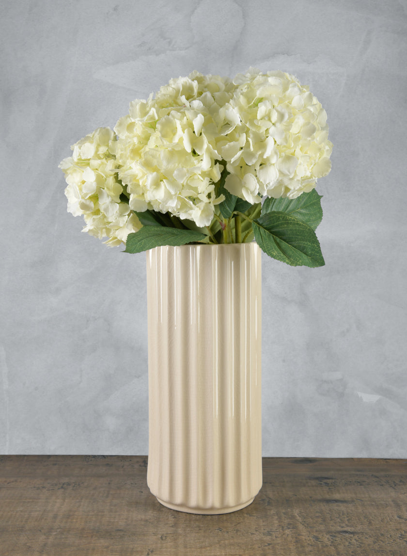 34in Long White Hydrangea Decor Jamali Garden