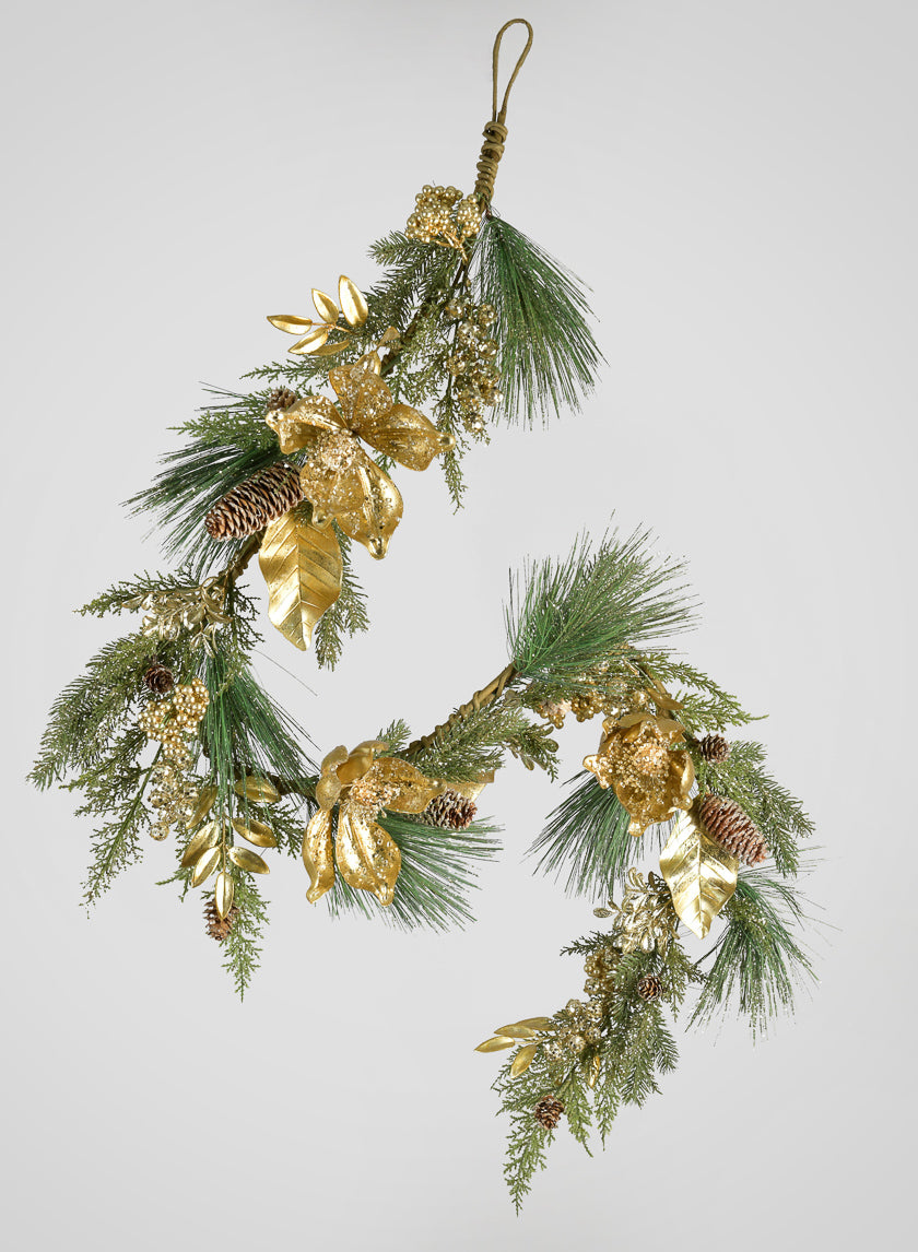 60in Long Magnolia Pine Garland Decor Jamali Garden