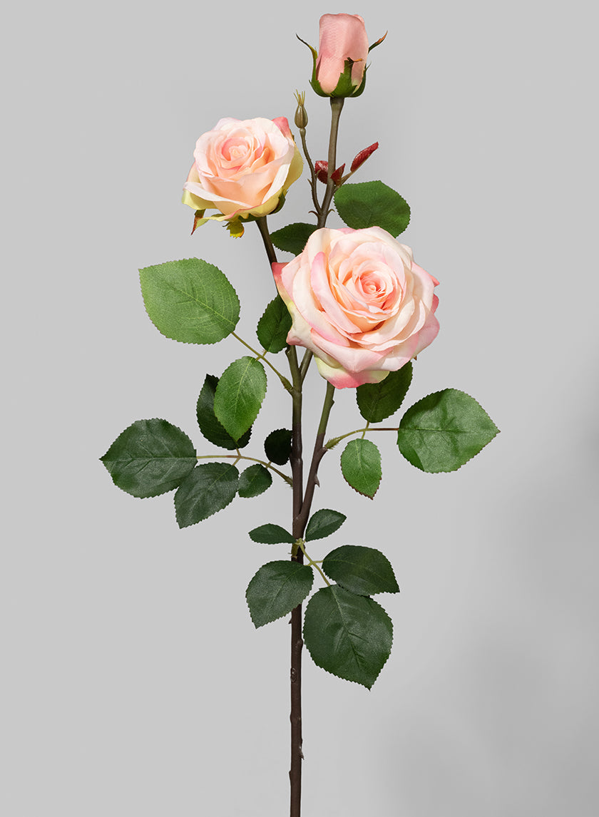 30in Long Light Pink New York Rose Spray, Case of 12 Decor Jamali Garden