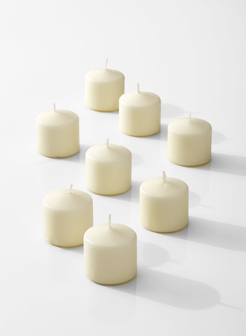 2 x 2in Ivory Pillar Candle, Set of 8 Decor Jamali Garden