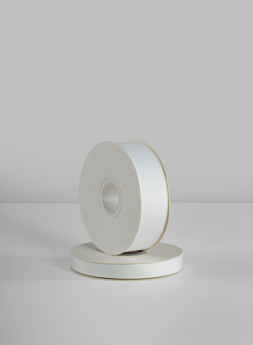 White Grosgrain Ribbon 50 Yard Spool Decor Jamali Garden