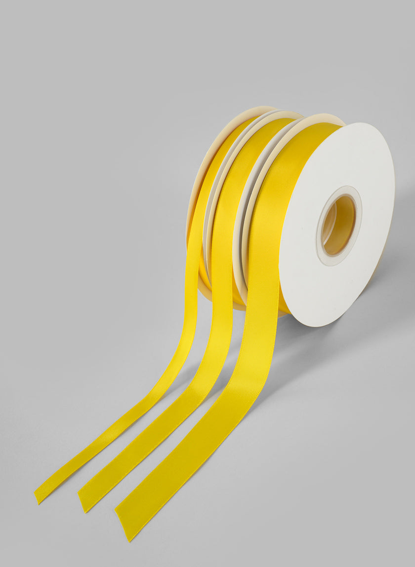 Daffodil Double Faced Satin Ribbon 50 Yard Spool Decor Jamali Garden