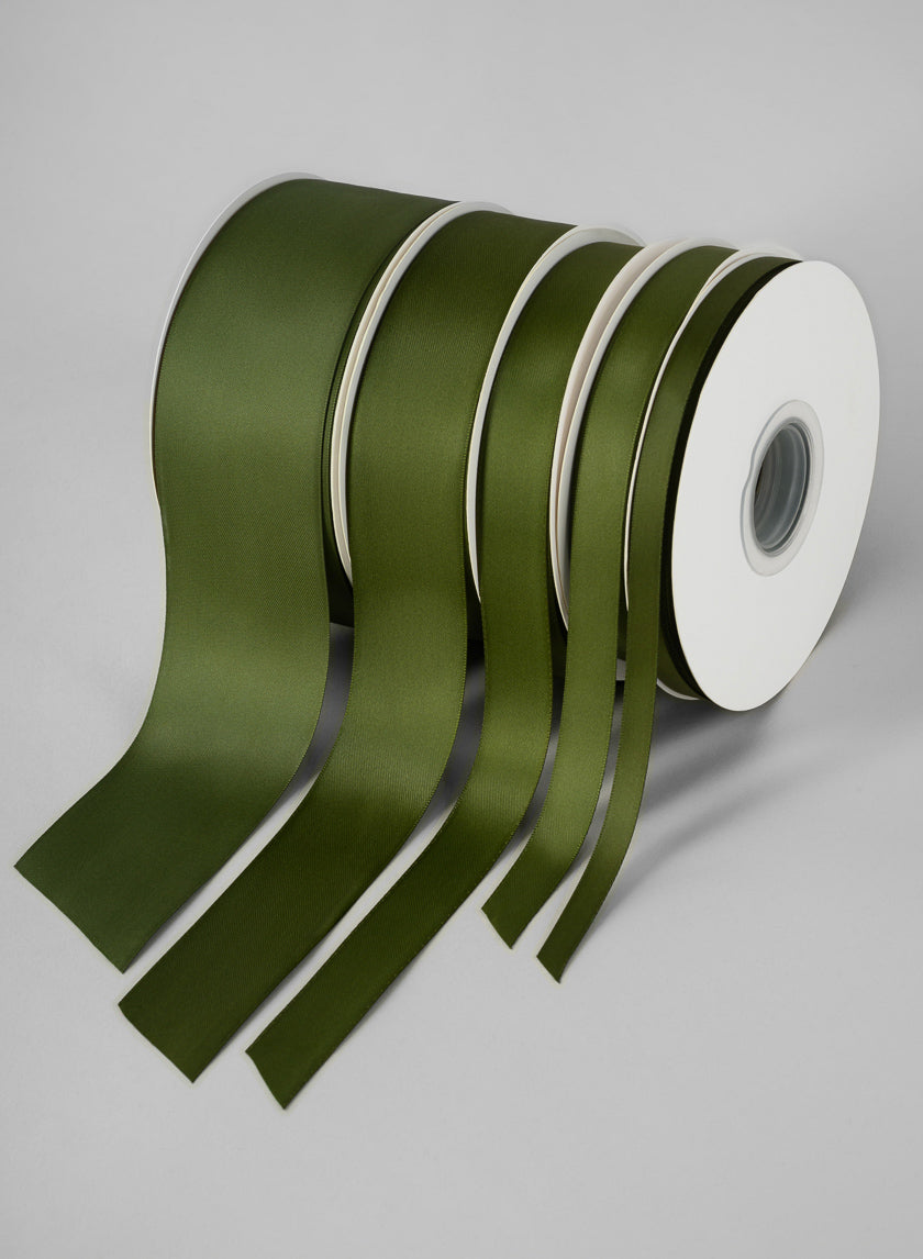 Moss Double Faced Satin Ribbon 50 Yard Spool Decor Jamali Garden
