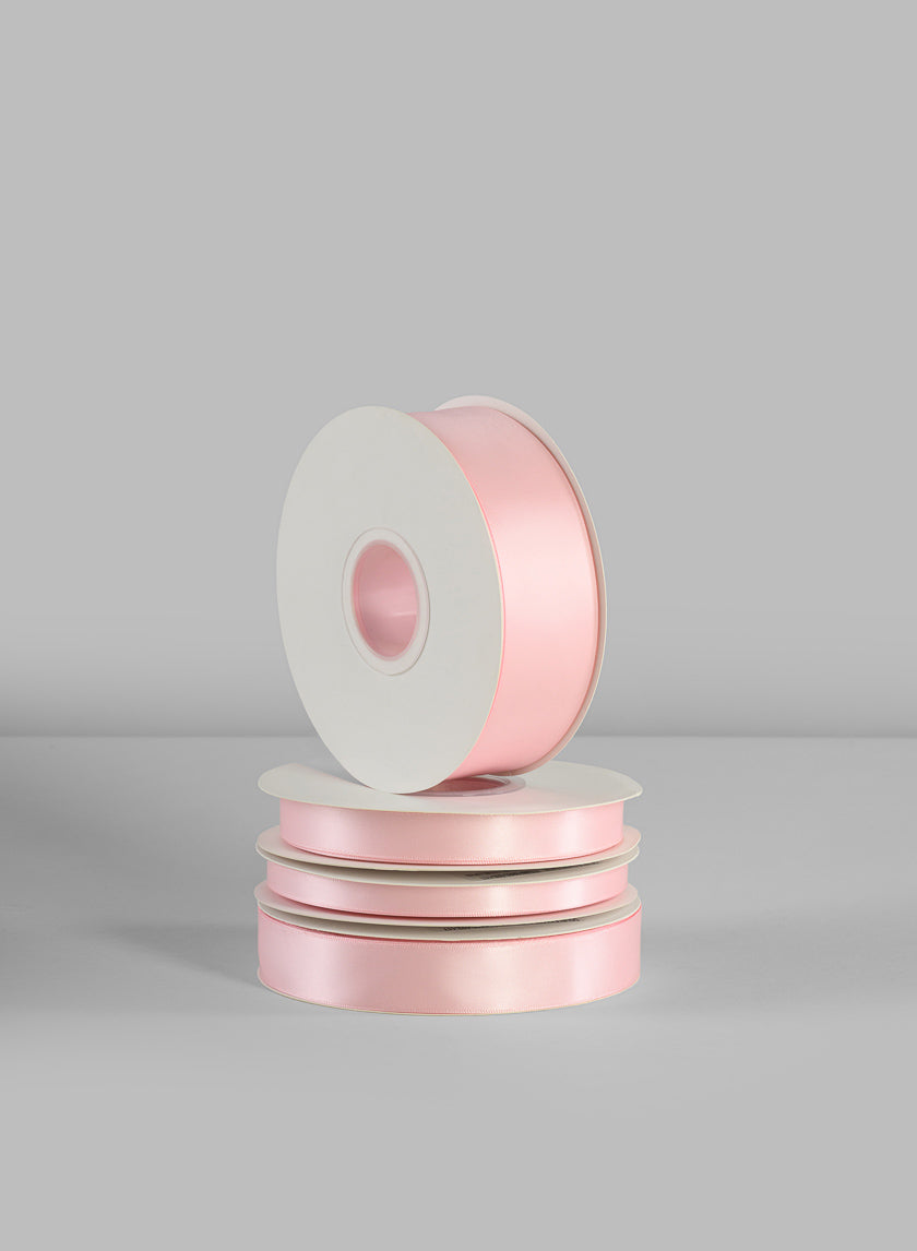 Light Pink Double Faced Satin Ribbon 50 Yard Spool Decor Jamali Garden