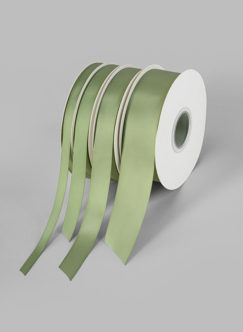 Spring Moss Double Faced Satin Ribbon 50 Yard Spool Decor Jamali Garden