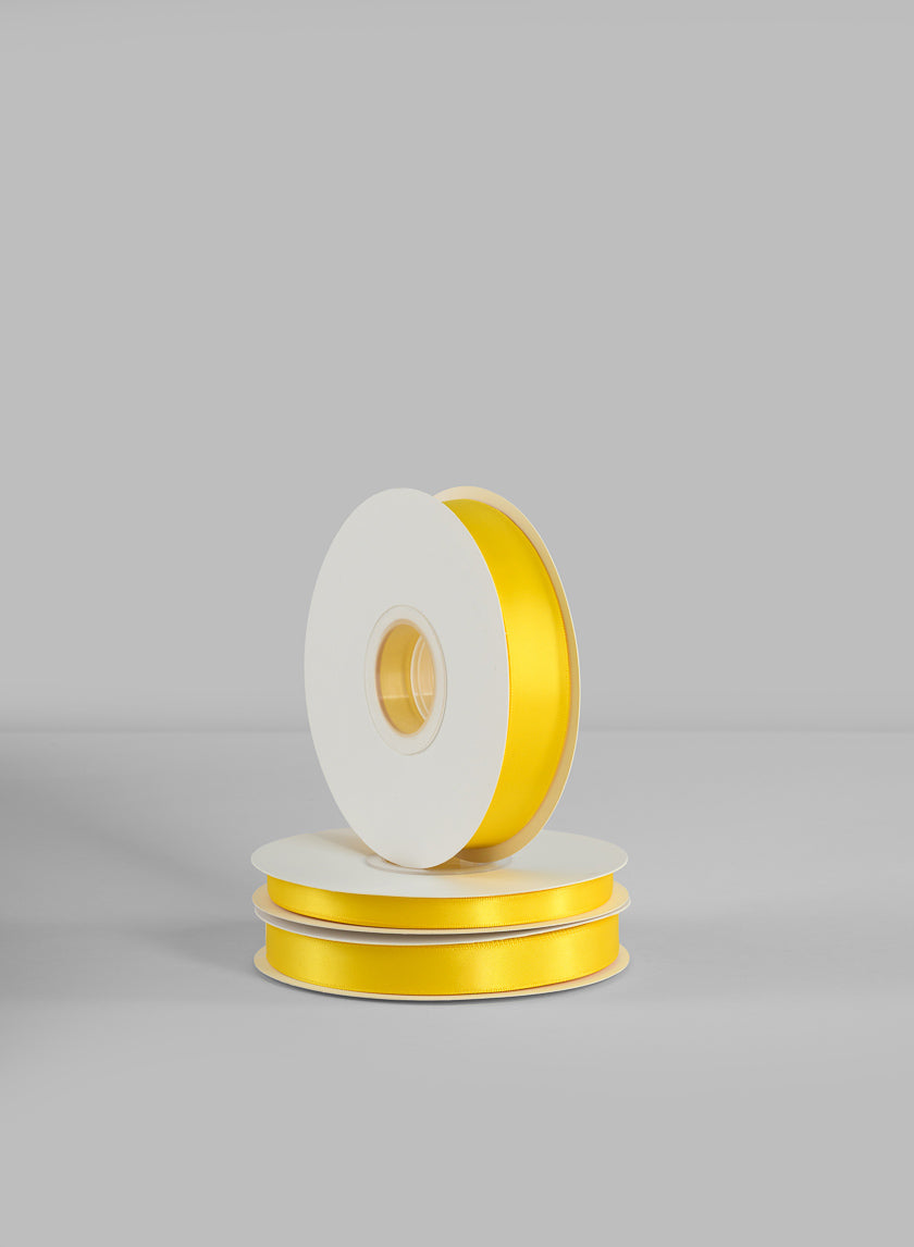 Daffodil Double Faced Satin Ribbon 50 Yard Spool Decor Jamali Garden