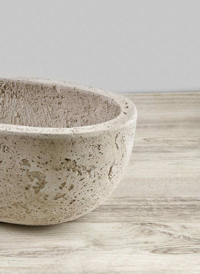 Yerevan Natural Cement Stone Oval Planters Decor Jamali Garden