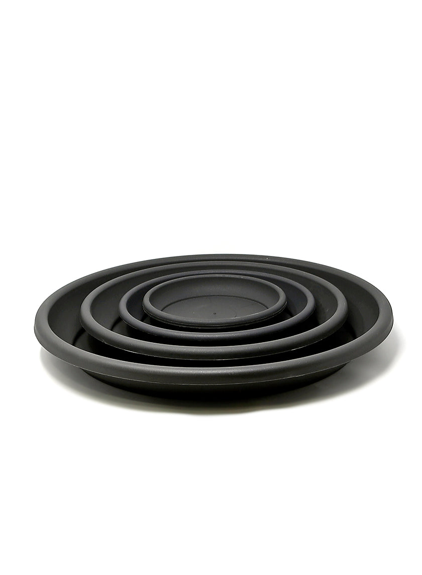 Deroma Anthracite Black Saucers Decor Jamali Garden