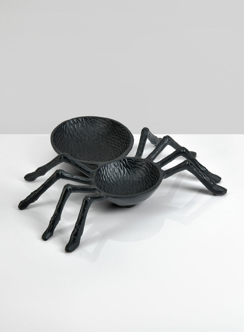 10in Long Spooky Spider Dish Decor Jamali Garden