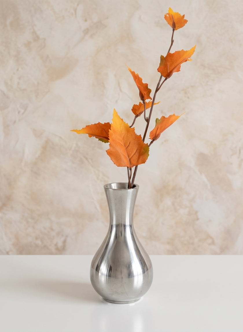 5 1/2in Tall Nickel Bud Vase Decor Jamali Garden