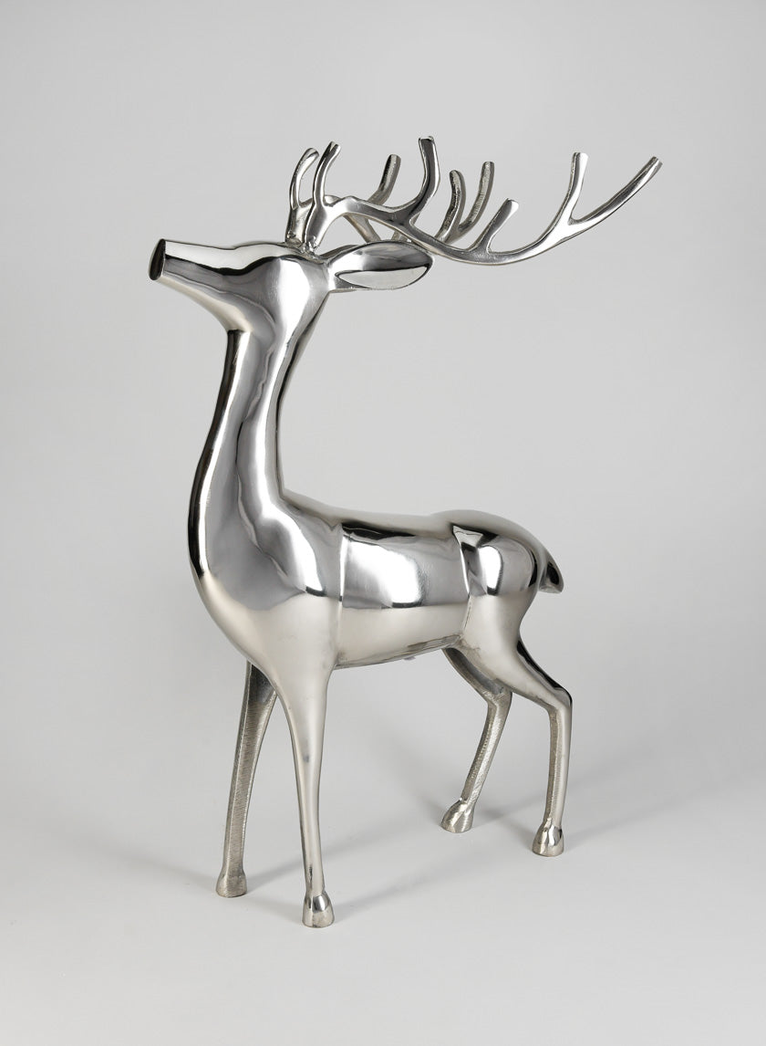 25.5in Tall Nickel Reindeer Decor Jamali Garden