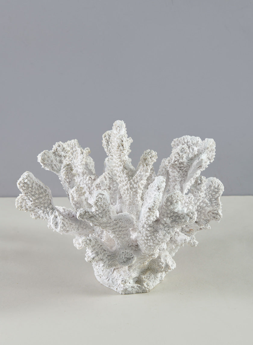 6in Long Artificial White Finger Coral Decor Jamali Garden