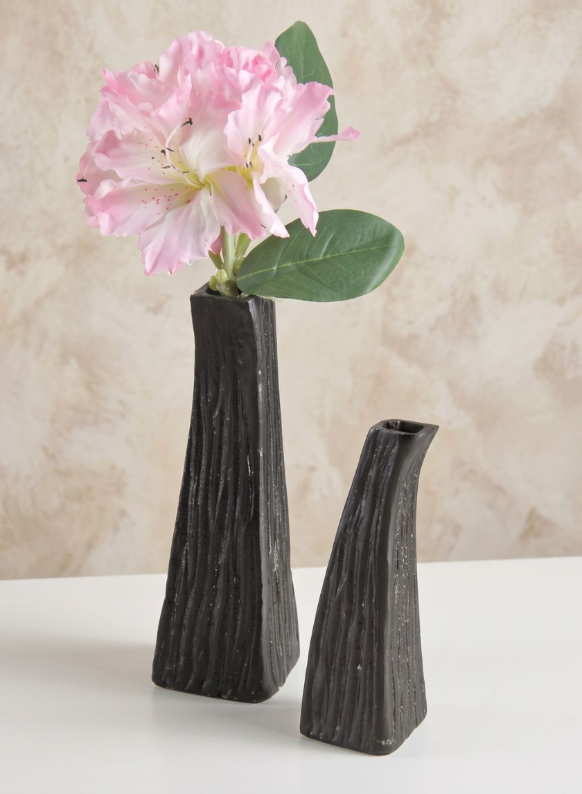 Aluminum Emma Barn Style Black Mini Vase Decor Jamali Garden
