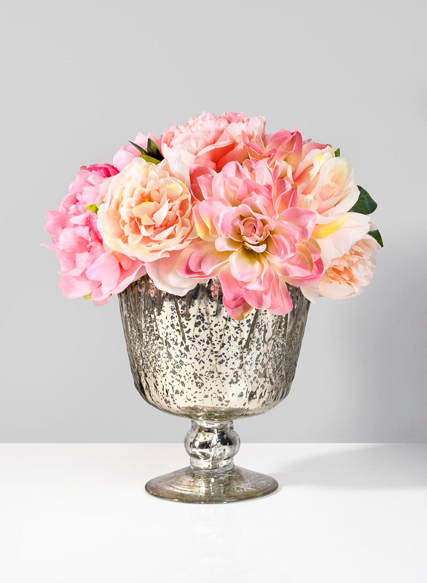 11in Long Peony, Dahlia, & Rose Bouquet, Case of 12 Decor Jamali Garden