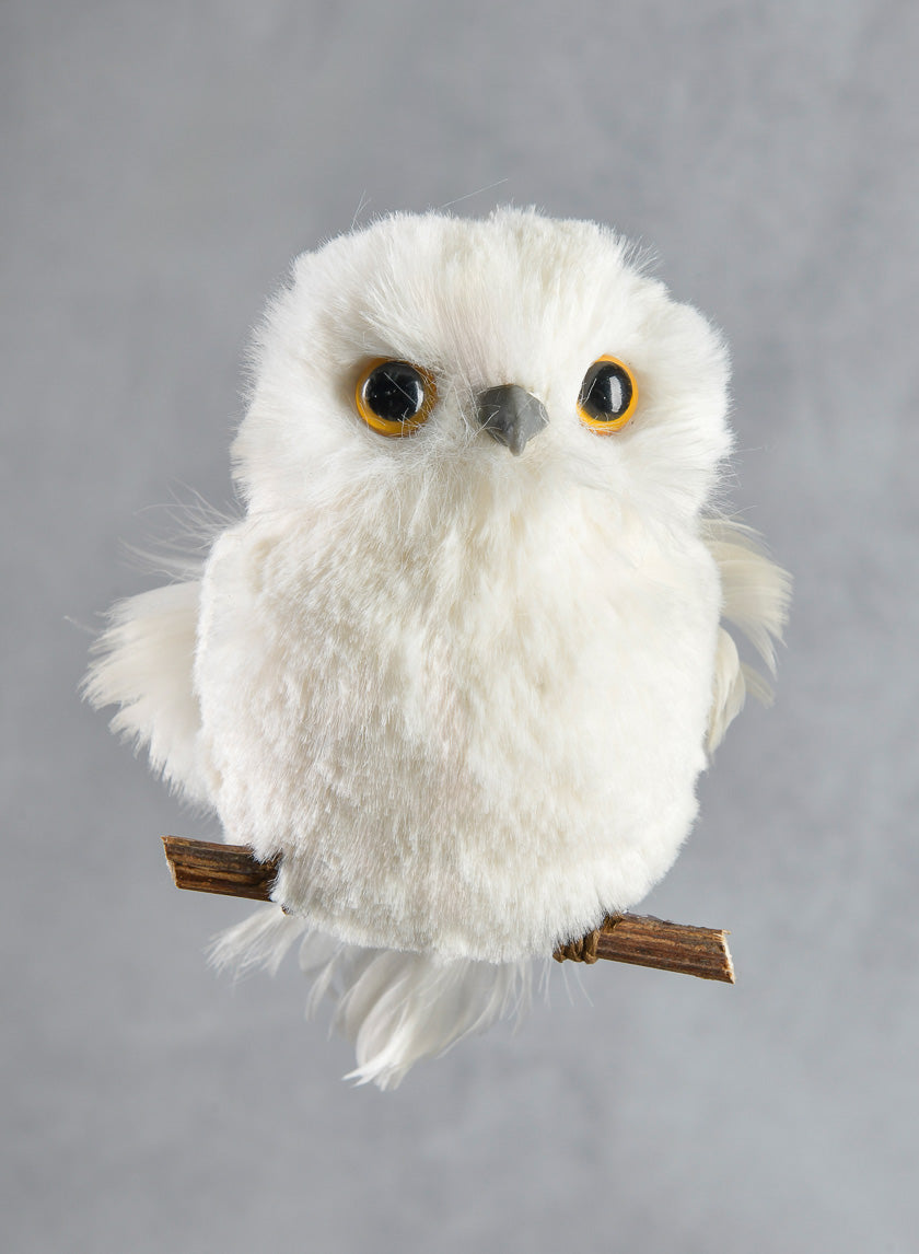 3in Long Mini White Hanging Owl, Case of 12 Decor Jamali Garden