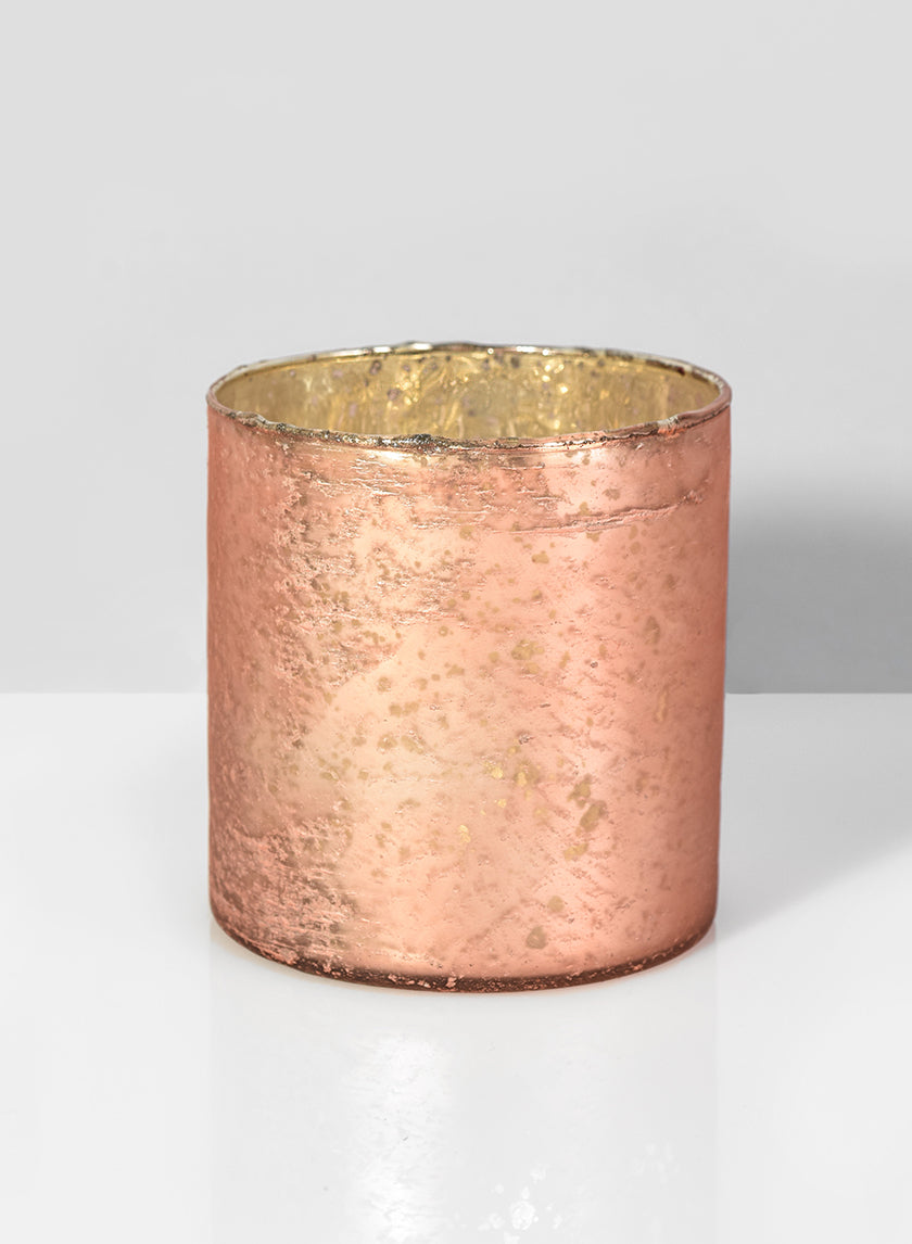 Matte Copper Glass Cylinders Decor Jamali Garden