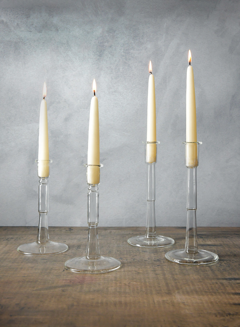 Lumier Glass Taper Holder Decor Jamali Garden