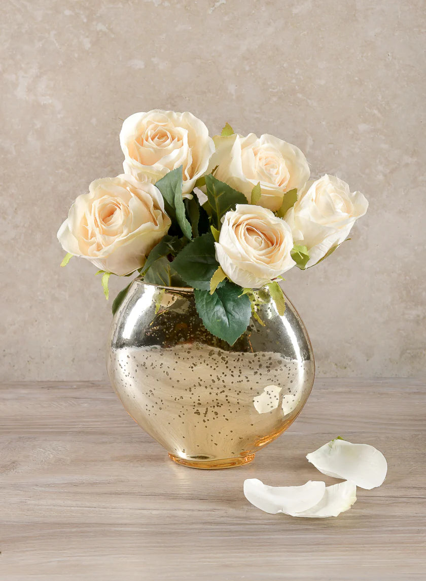 A Dozen Cream Roses Bouquet Decor Jamali Garden