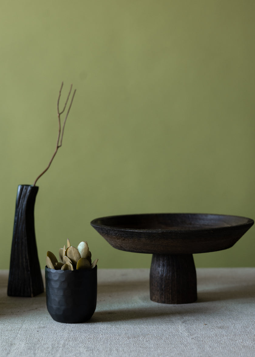 6in Tall Aluminum Emma Barn Style Black Mini Vase Decor Jamali Garden