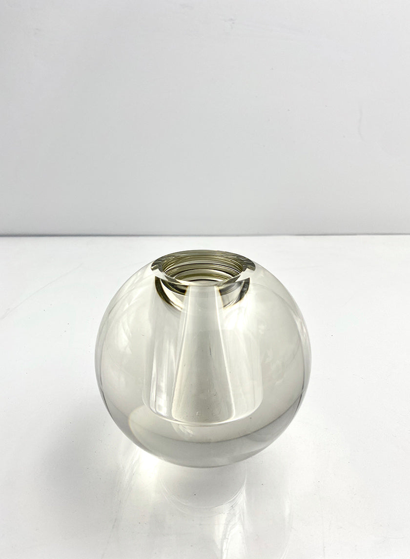 4in Wide Crystal Ball Glass Vase Decor Jamali Garden