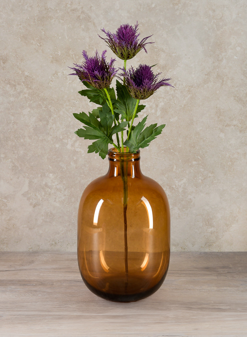 Mesquite Amber Bottle Vase Decor Jamali Garden