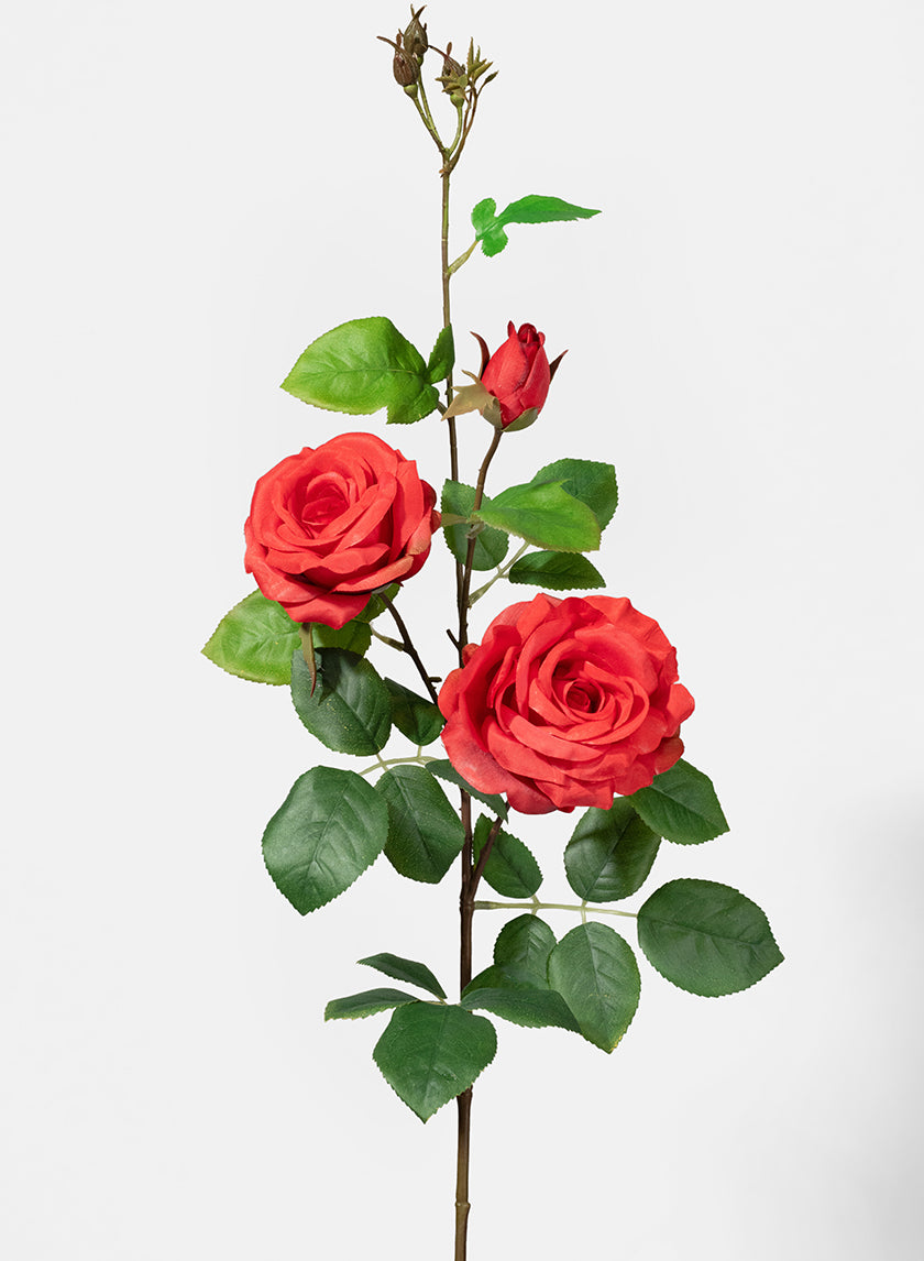 35in Long Red Rose Spray, Case of 12 Decor Jamali Garden