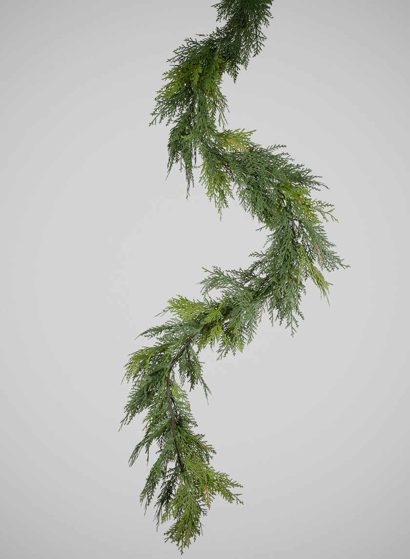 6ft Long Real Touch Cedar Garland, Case of 3 Decor Jamali Garden