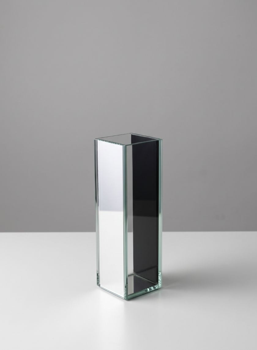 Clear and Mirror Glitz Vase