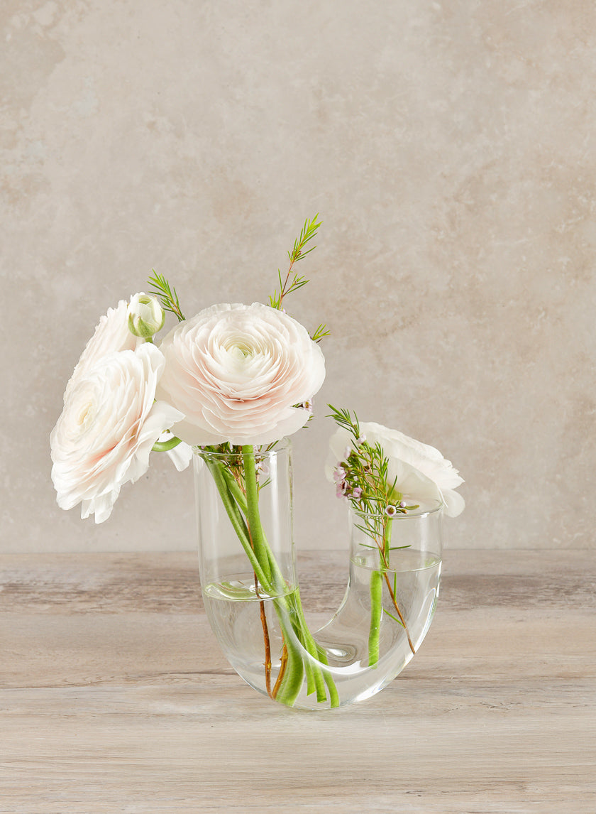 6.5in Tall Serpent Glass Vase Decor Jamali Garden