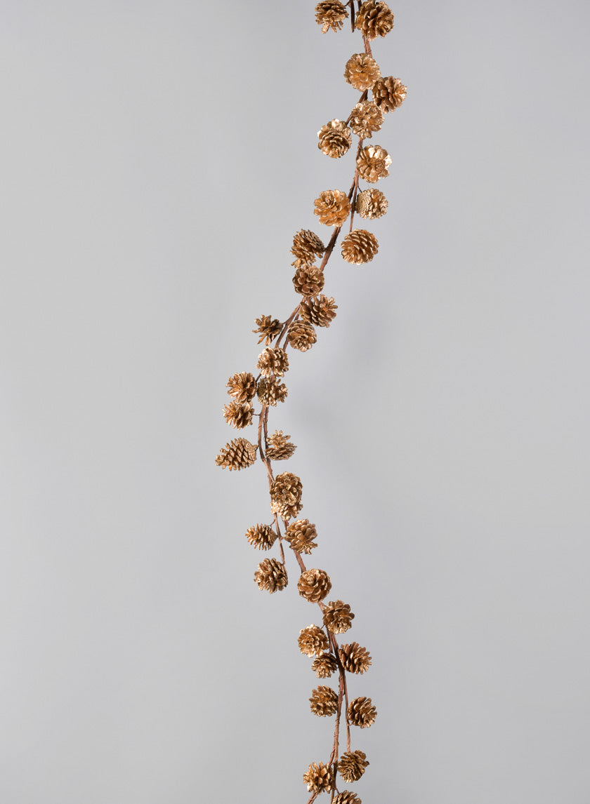 68in Long Mini Pinecones Garland, Case of 6 Decor Jamali Garden