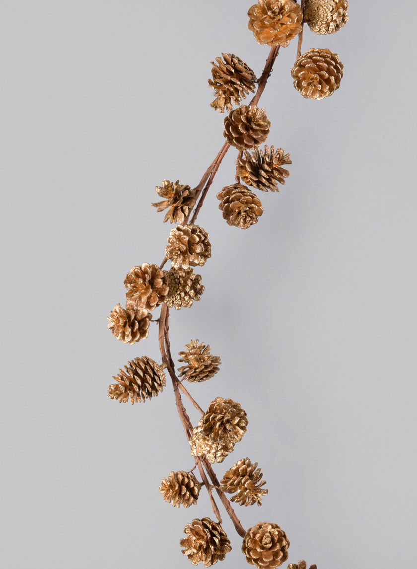 68in Long Mini Pinecones Garland, Case of 6 Decor Jamali Garden