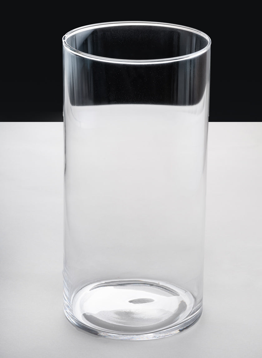 12in Tall Best Value Glass Cylinder Vase Decor Jamali Garden