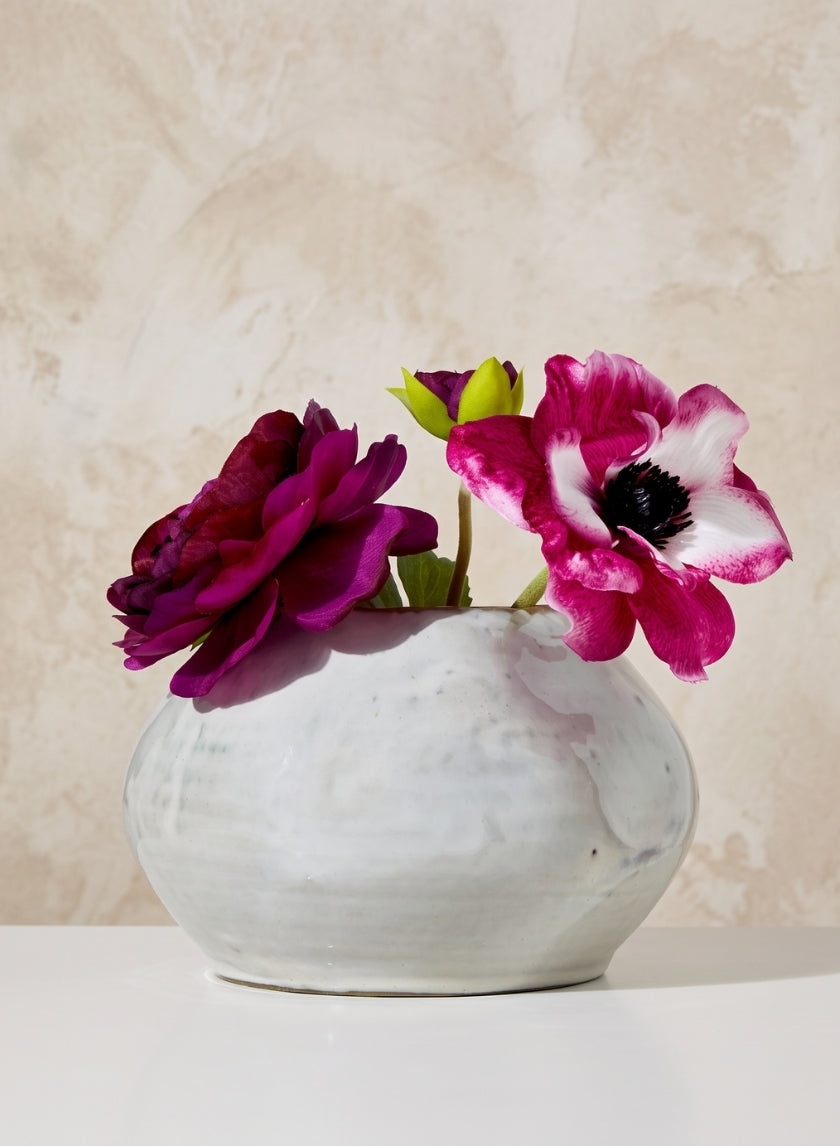 6.5in Wide Glazed Ceramic Potter&