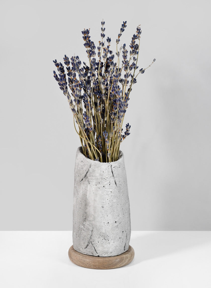Lava Cement Vase Decor Jamali Garden
